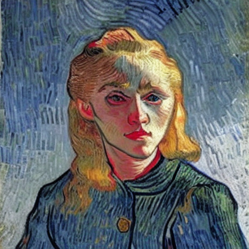 AI generated portrait of Anna Orosz