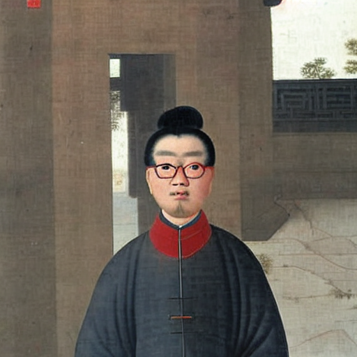 AI generated portrait of Zhihao Chen