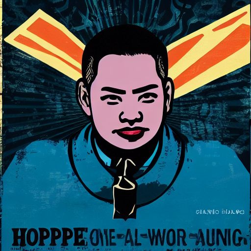 AI generated portrait of Hanbang Wang