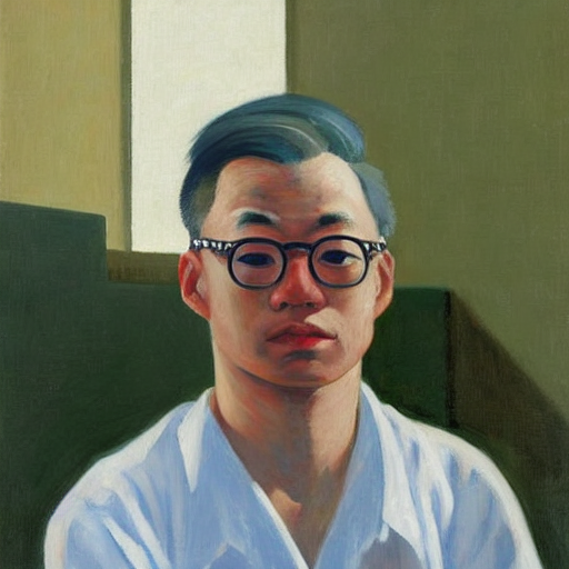 AI generated portrait of Lawrence Lai