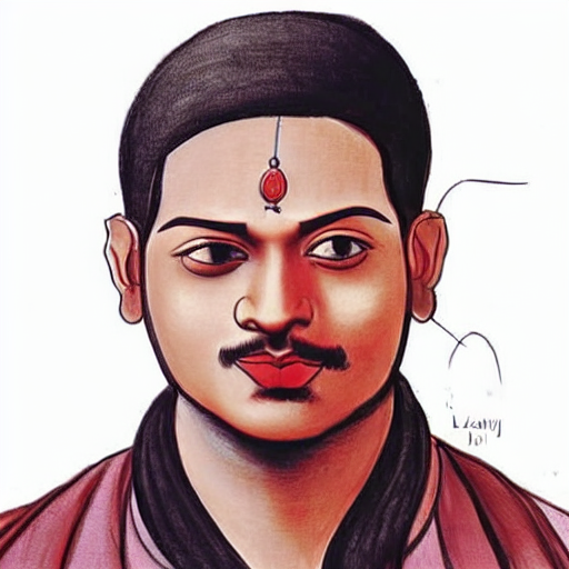 AI generated portrait of Vijay Koundinya